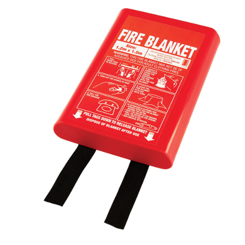Fire Blanket 1.2m × 1.2m in PVC Package