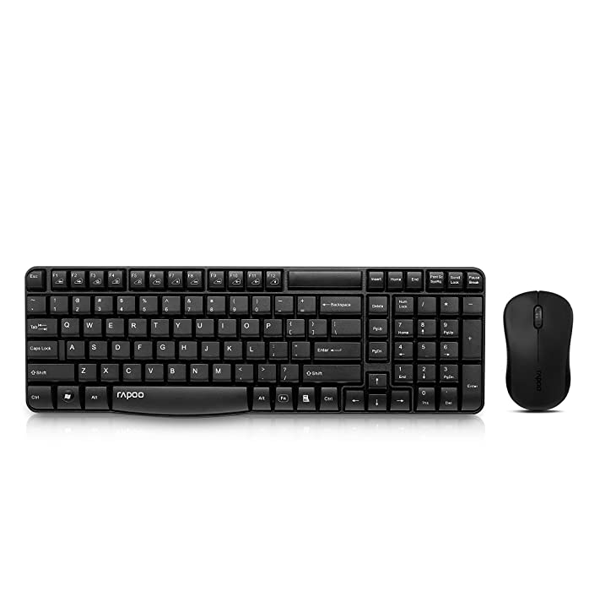 Rapoo Wireless Multimedia Keyboard & Optical Mouse Combo - US Layout