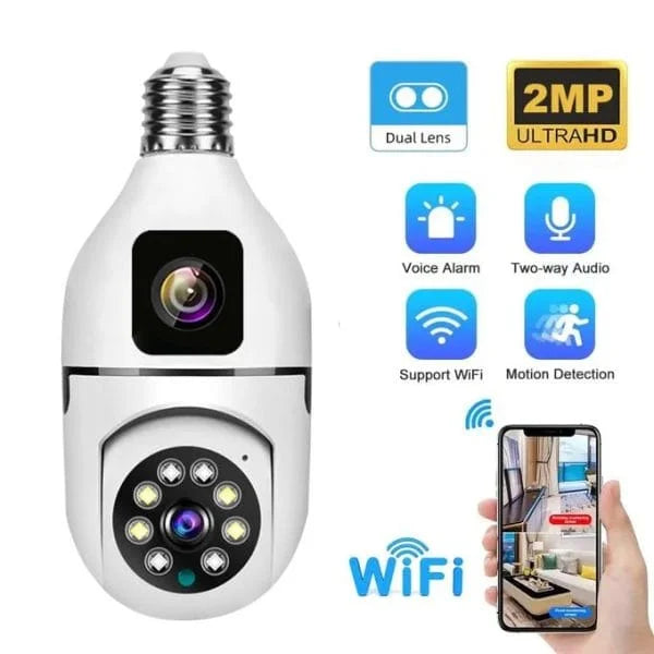 Calus Dual Lens Bulb Camera