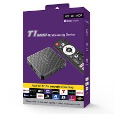 Mortal T1 Mini 4K Streaming Device – Android Smart TV Box, Dual WiFi, Voice Remote, Ultra HD Media Player