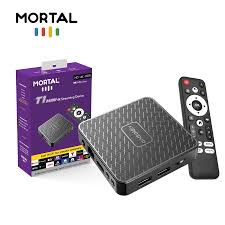 Mortal T1 Mini 4K Streaming Device – Android Smart TV Box, Dual WiFi, Voice Remote, Ultra HD Media Player
