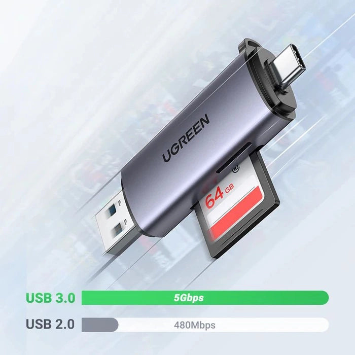 UGREEN CM185 UG-50706 USB-C/USB-A Multi-Function Card Reader