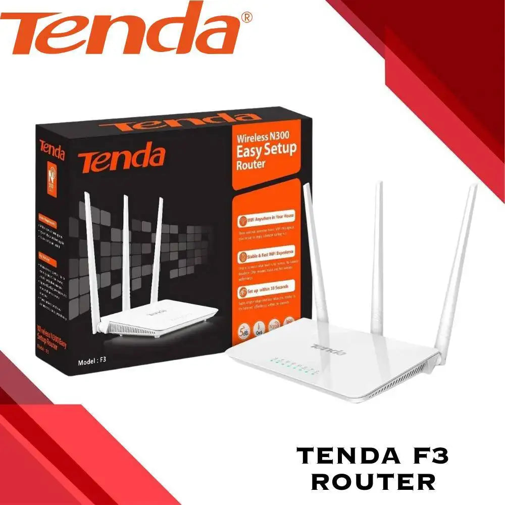 Tenda F3 N300 300Mbps Wireless Router