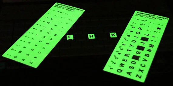 Glow In The Dark Keyboard Sticker