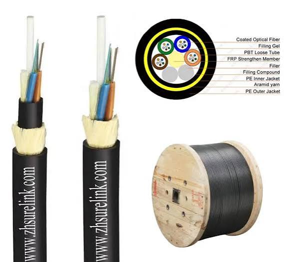 ADSS 24 Core G.652D Fiber Optic Cable 60m Span (4km Roll)
