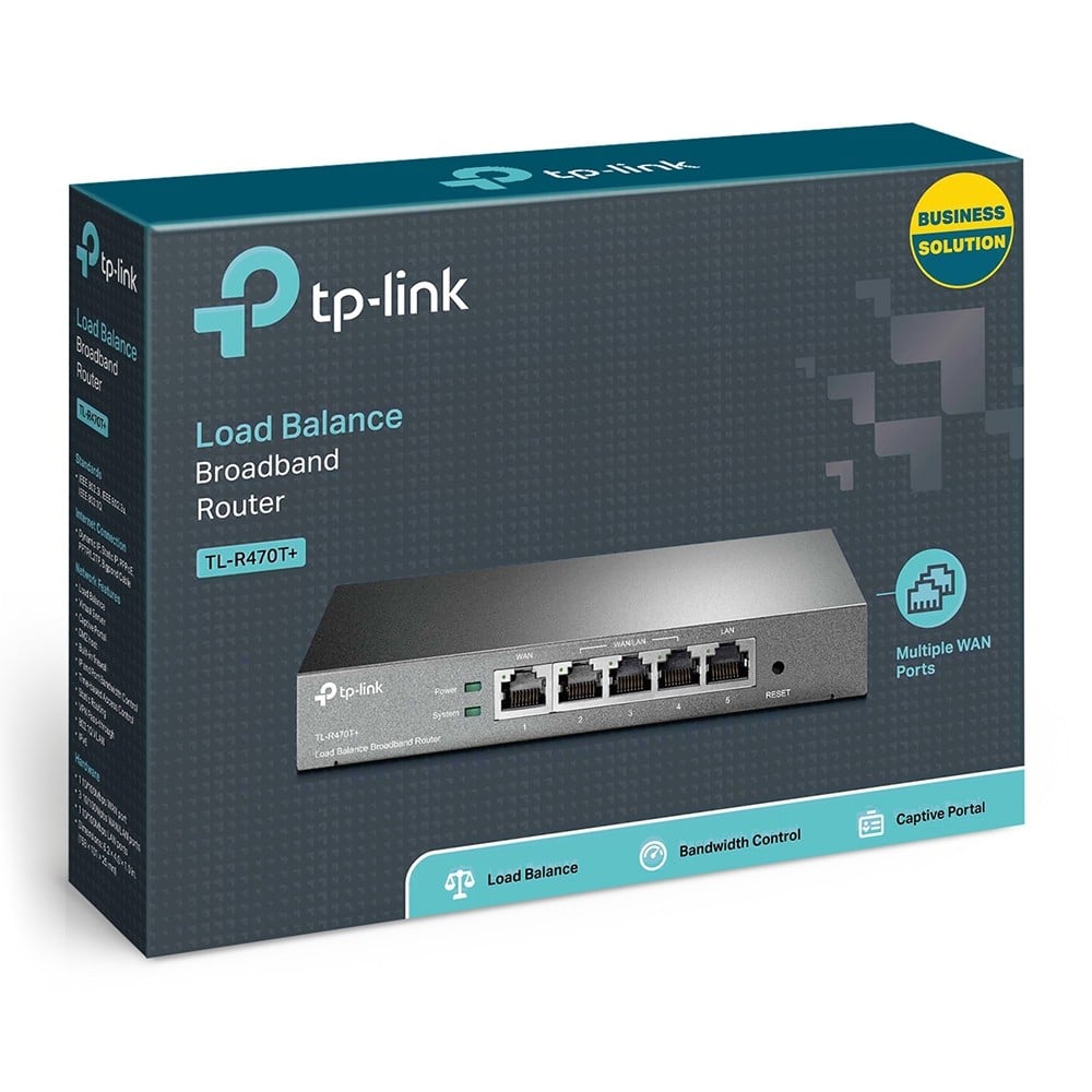 TP-Link TL-R470T+ Multi-WAN Load Balance Router