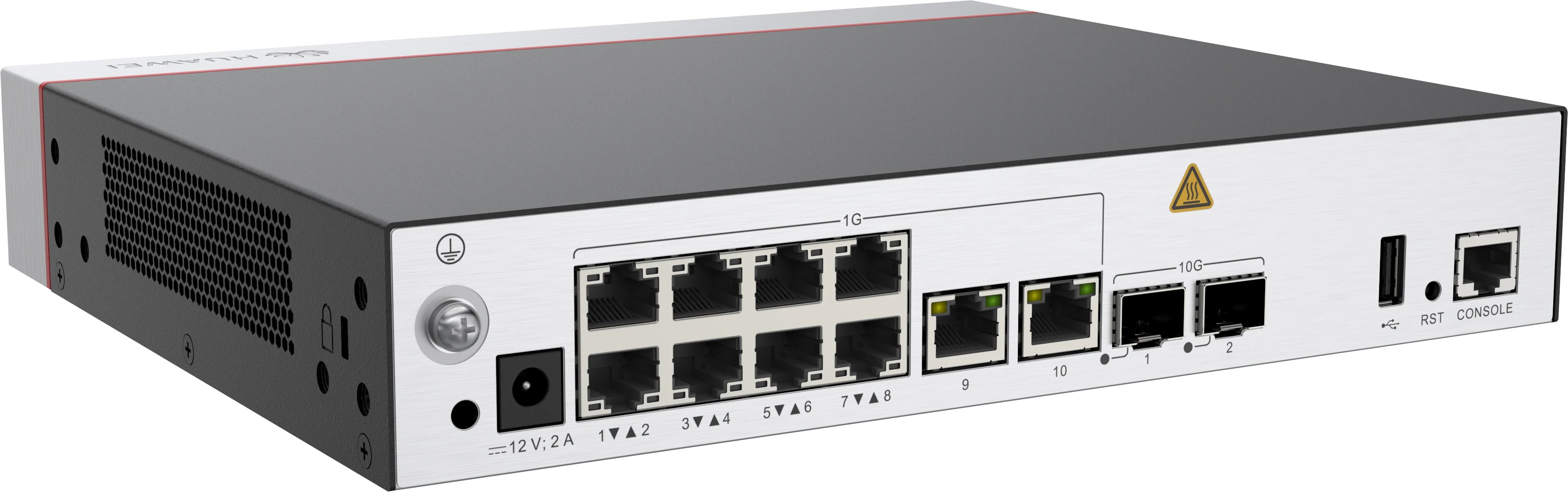 Huawei 10*GE ports, 2*10GE SFP+ ports, built-in 256 license
