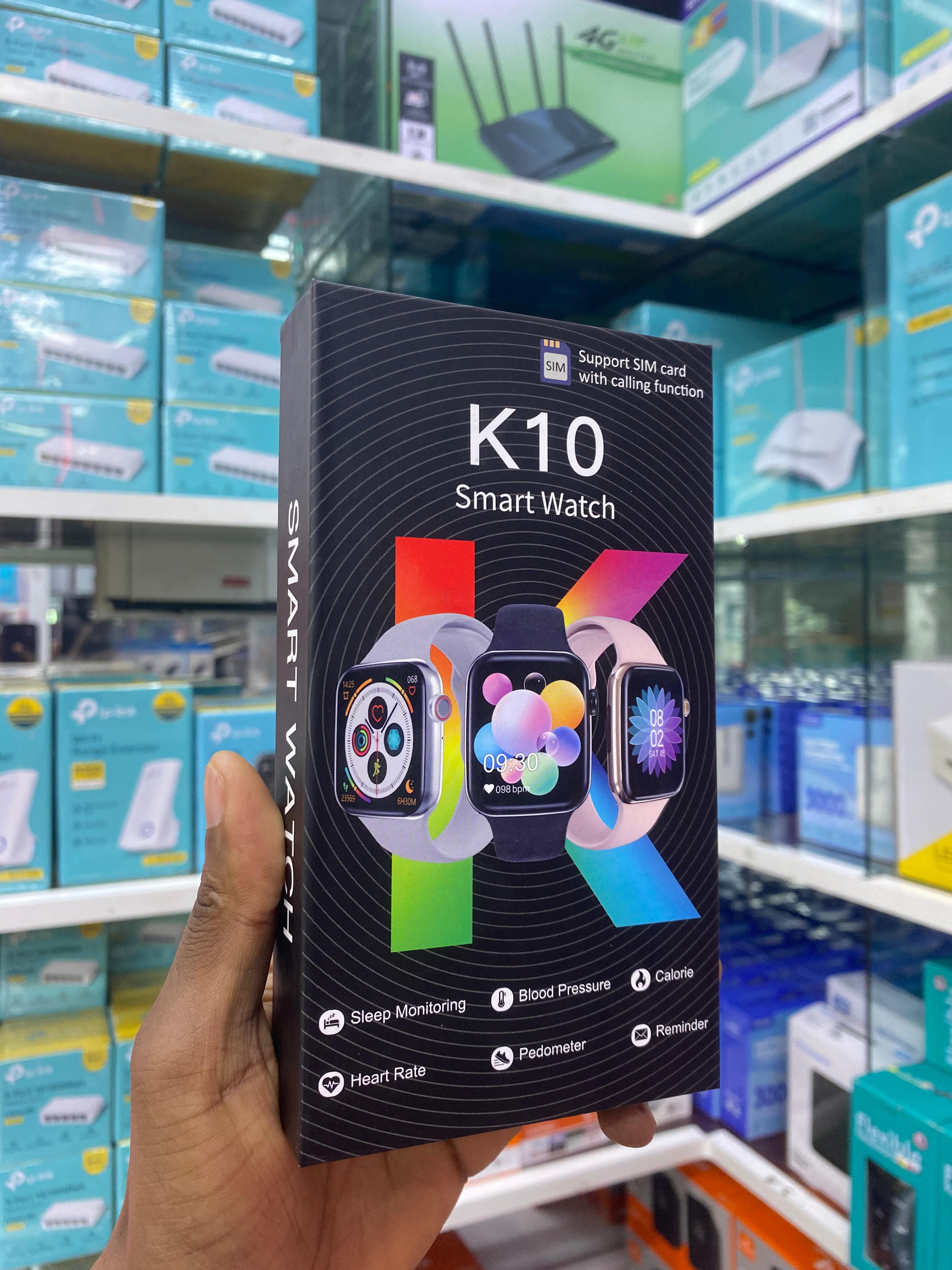 K10 Smartwatch Supporting Sim Card Slot with Calling Function.