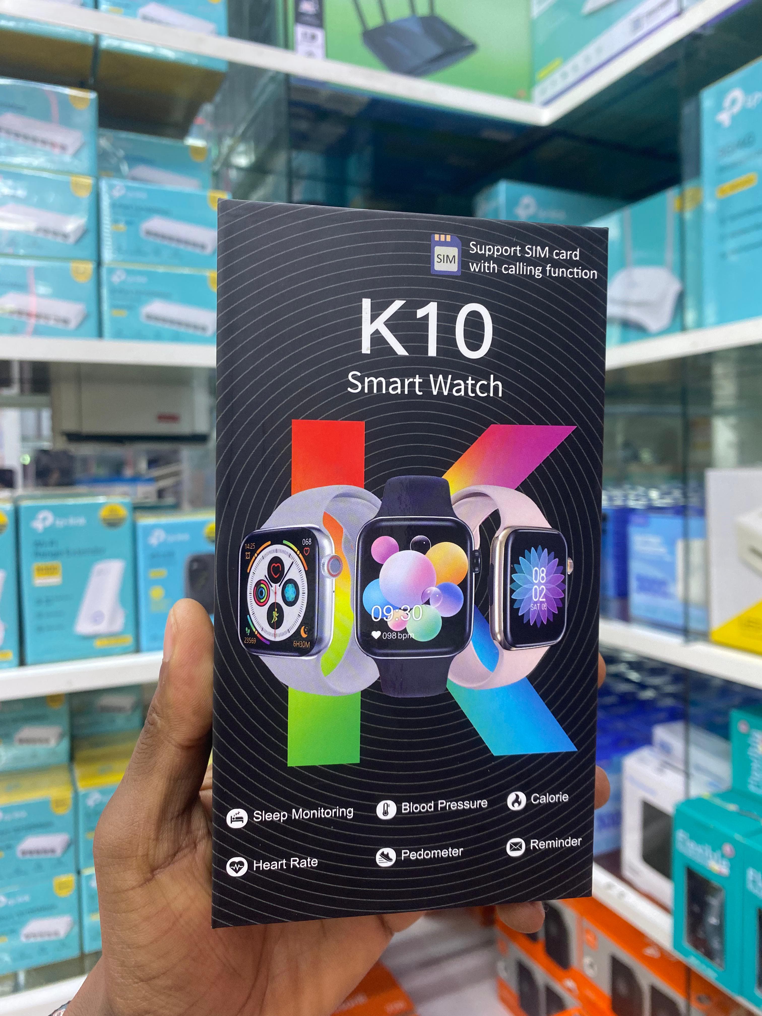 K10 Smartwatch Supporting Sim Card Slot with Calling Function.
