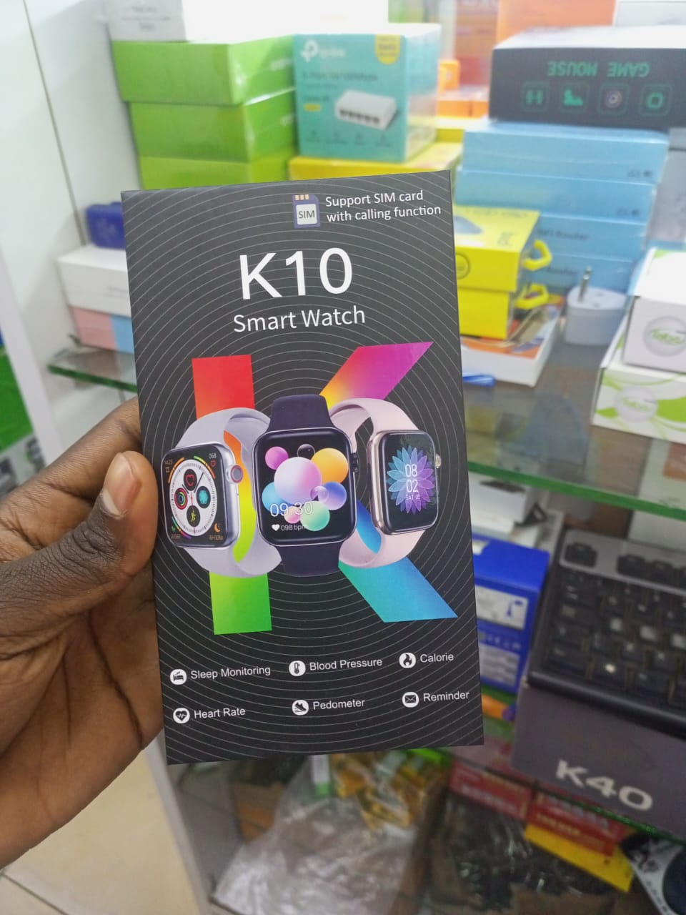K10 Smartwatch Supporting Sim Card Slot with Calling Function.