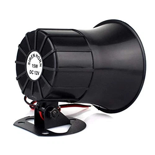 15W Wired Alarm Siren Horn DC 6–12V Security Alarm Siren