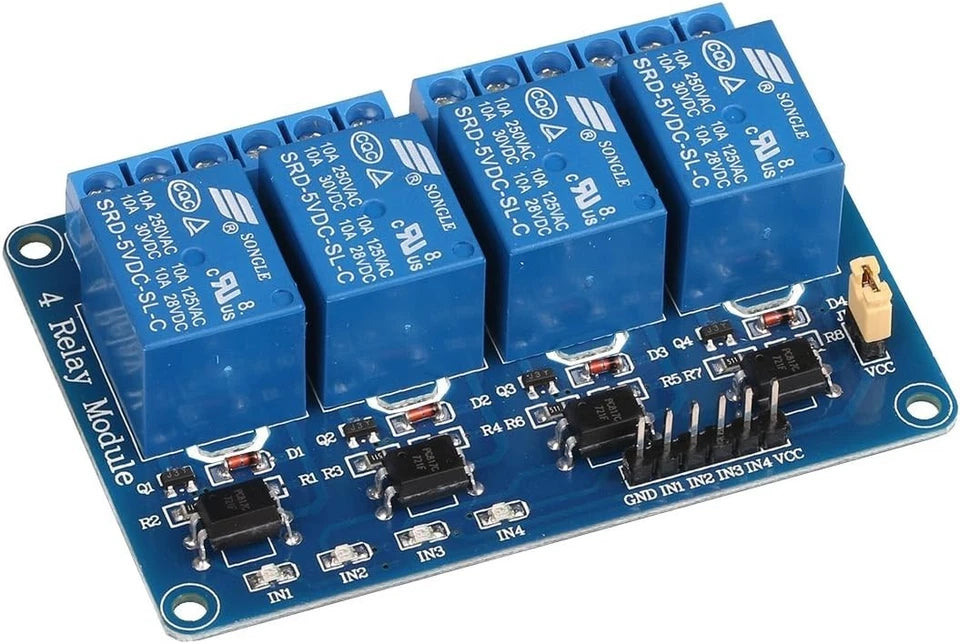 4 Channel 5V Relay Board for Arduino & Automation Projects