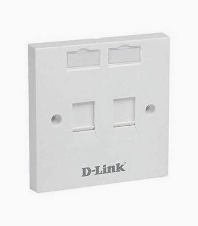 D-Link Single Faceplate withShutter & ID Plate (NFP-0WHI11)
