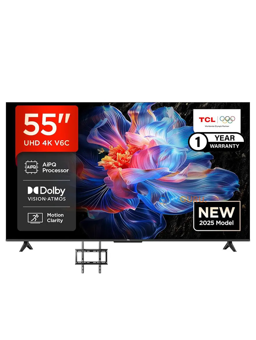 TCL 55 inch UHD 4K Google Smart TV New Model 2025