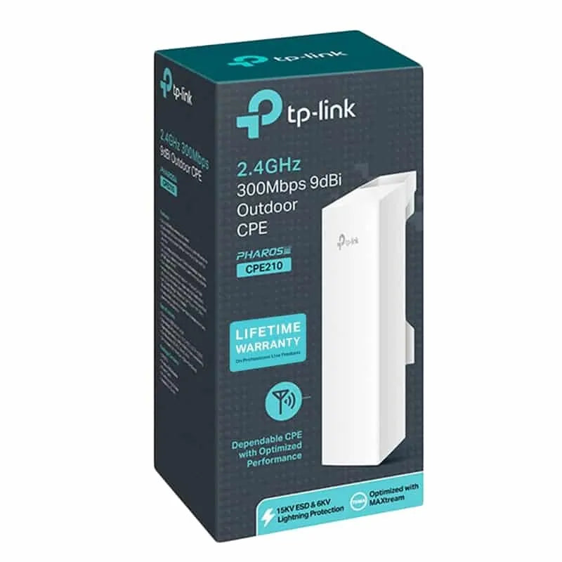 TP-Link CPE210 2.4GHz 300Mbps 9dBi Outdoor CPE