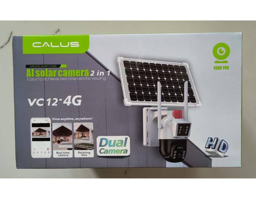 Calus VC12 4G Solar Dual Lens Camera