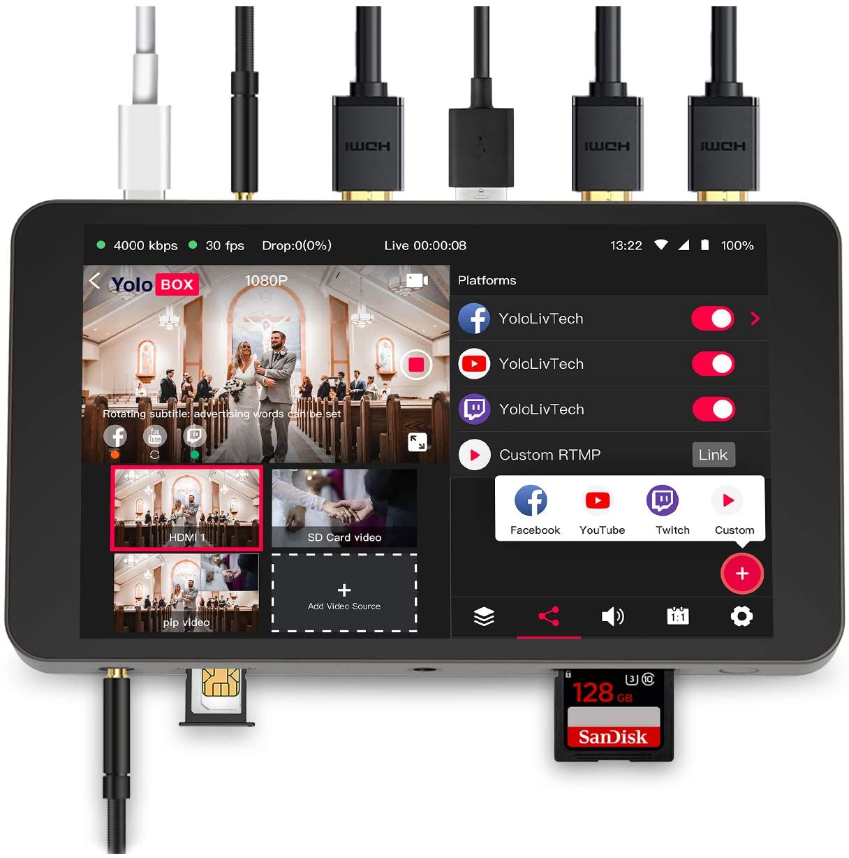 YoloLiv YoloBox Live Streaming Switcher