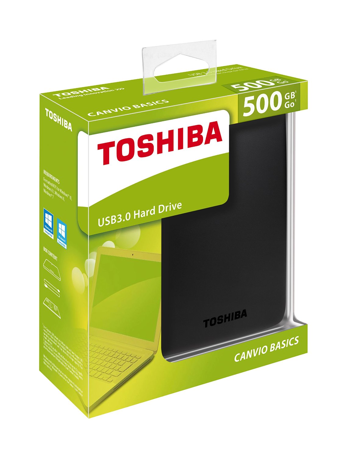 Toshiba external hard disk 500GB
