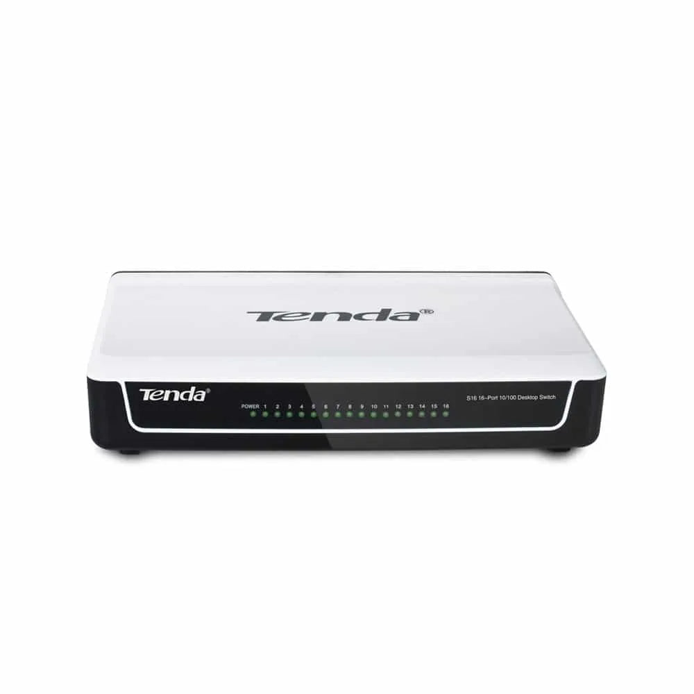 Tenda 16-Port Fast Ethernet 10/100Mbps Desktop Switch S16