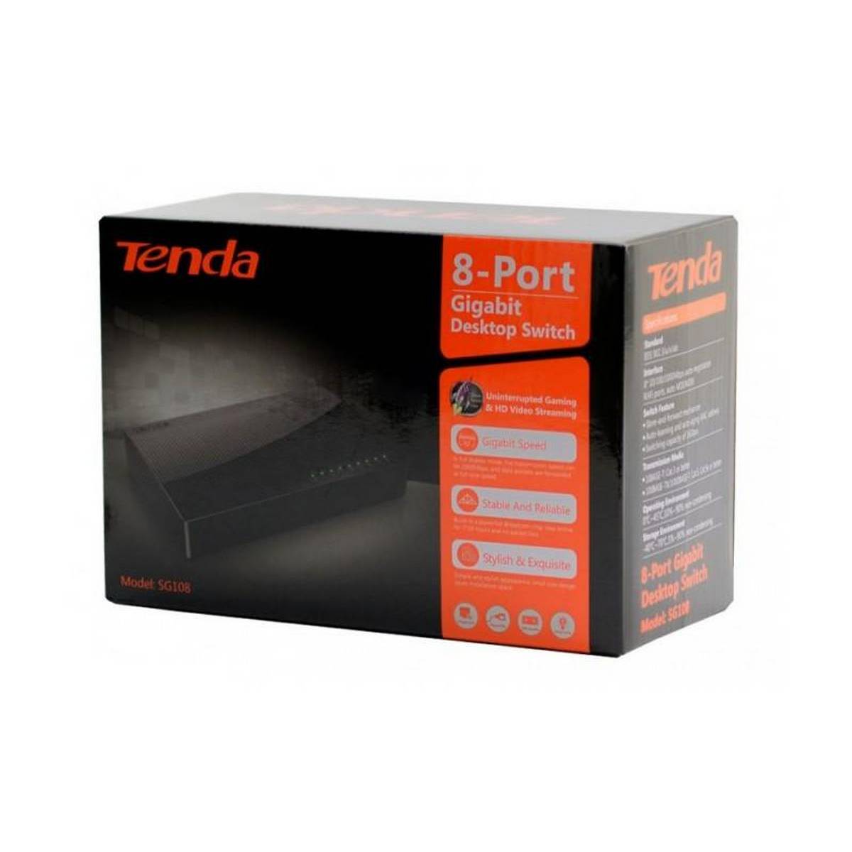 Tenda 8-Port Gigabit Ethernet Desktop Switch - SG108