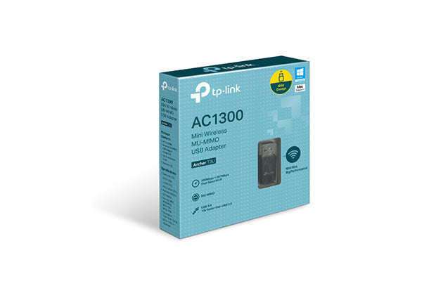 TP-Link AC1300 Mini Wireless MU-MIMO USB WiFi Adapter - ARCHER T3U