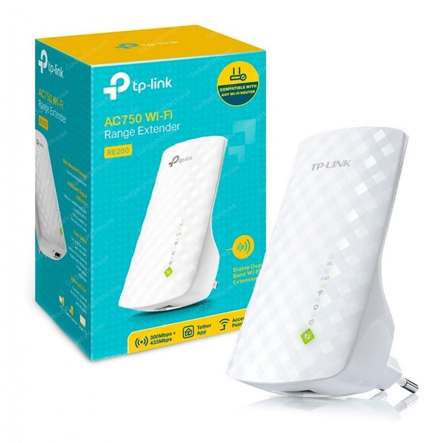 TP Link TL RE200 WiFi 5GHz Extender, Silicon